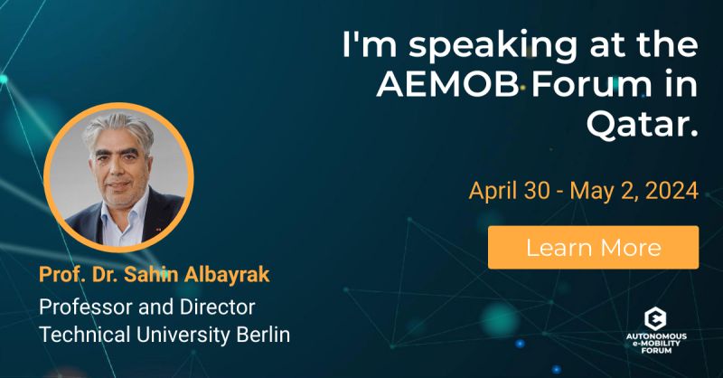 Speaker at the Autonomous e-Mobility Forum (AEMOB) in QatarSpeaker at the